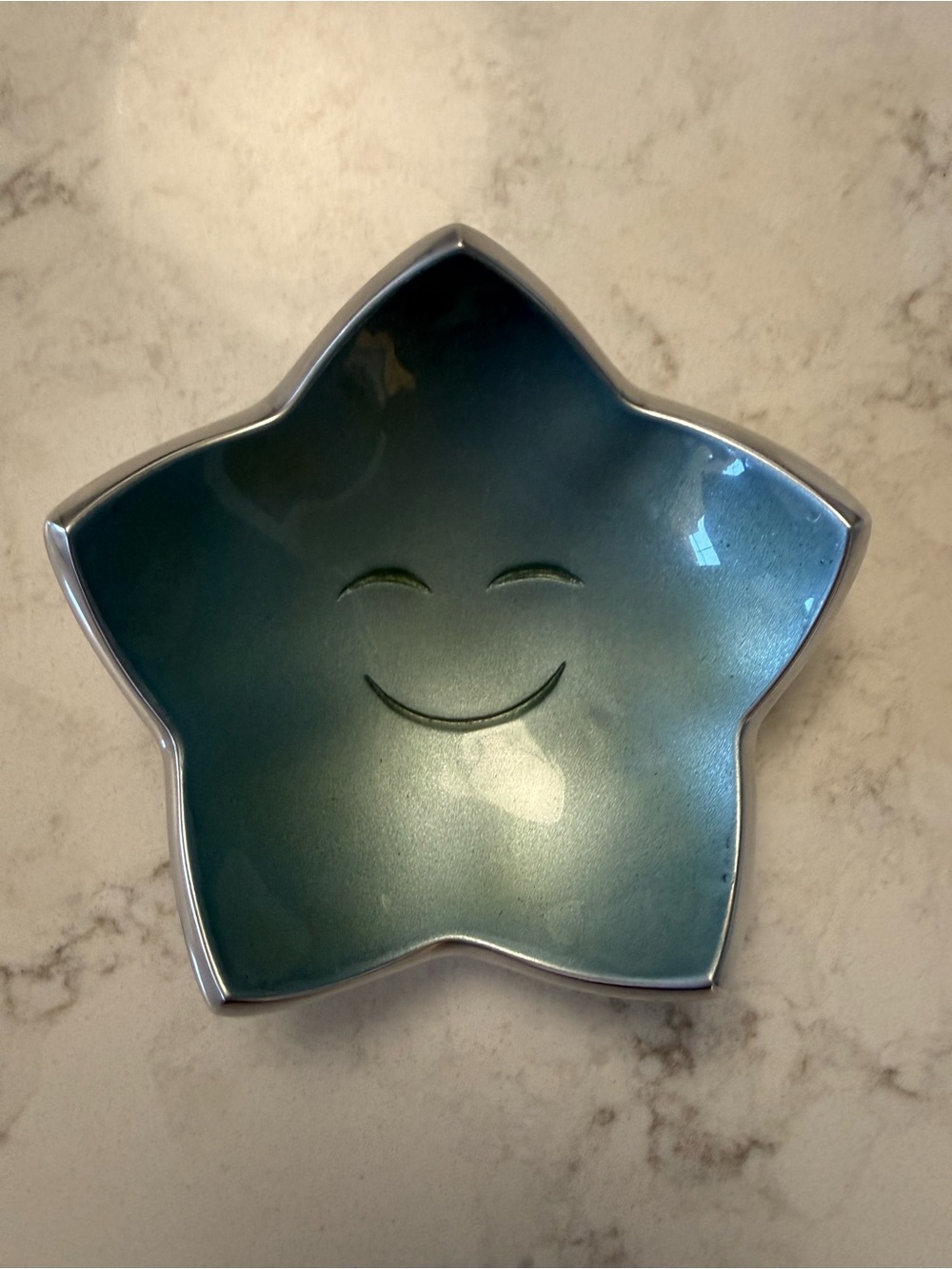 Nambe Baby Blue Star Trinket Bowl